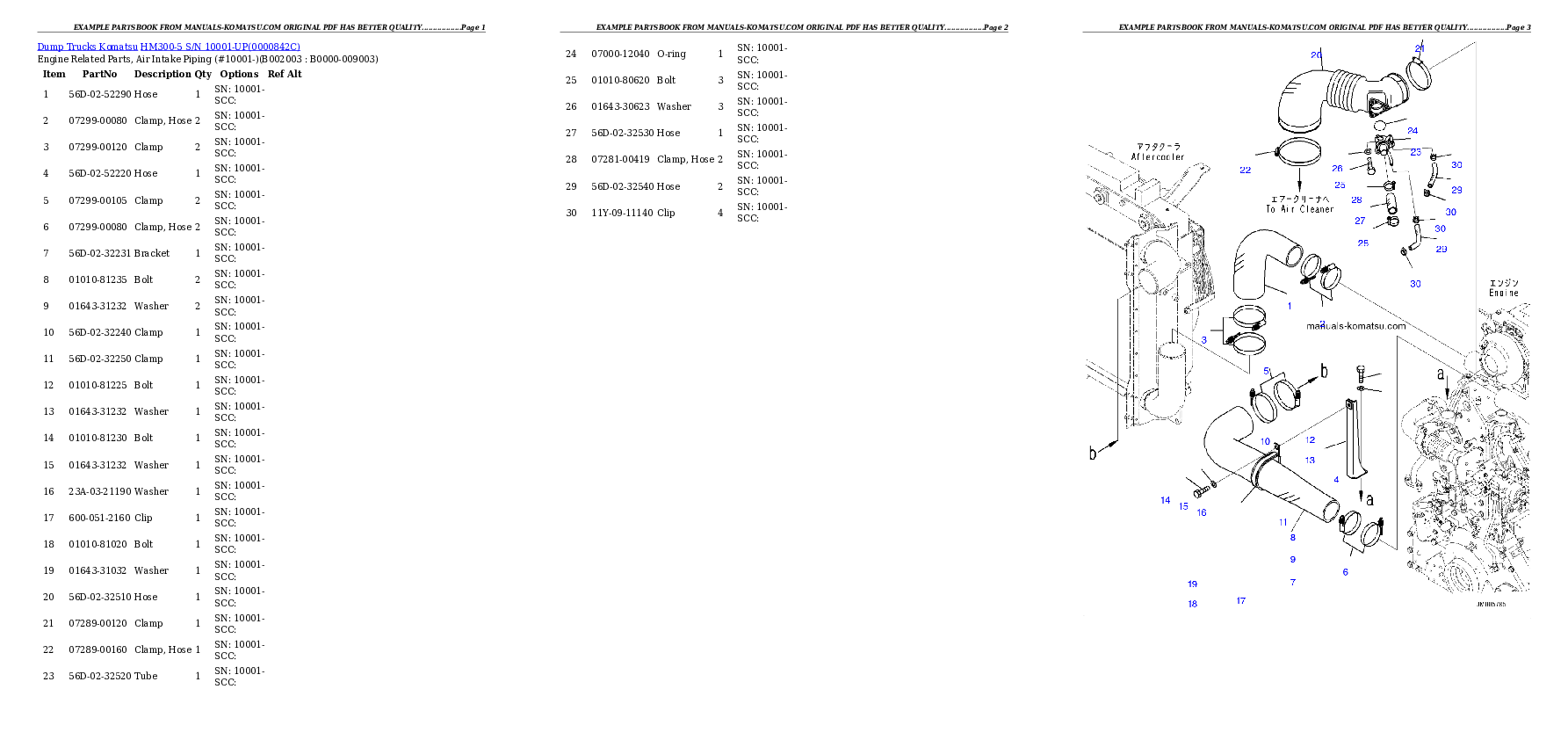 Protected: HM300-5 S/N 10001-UP Partsbook