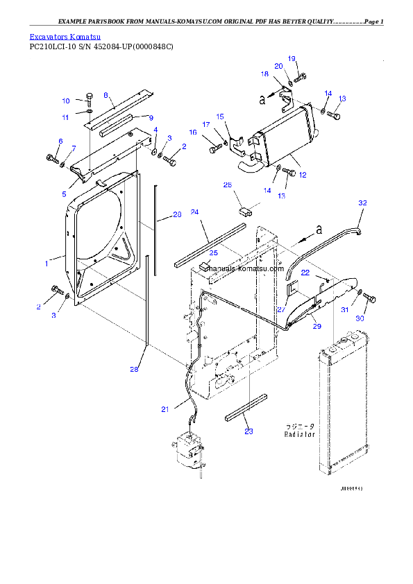 Protected: PC210LCI-10 S/N 452084-UP Partsbook