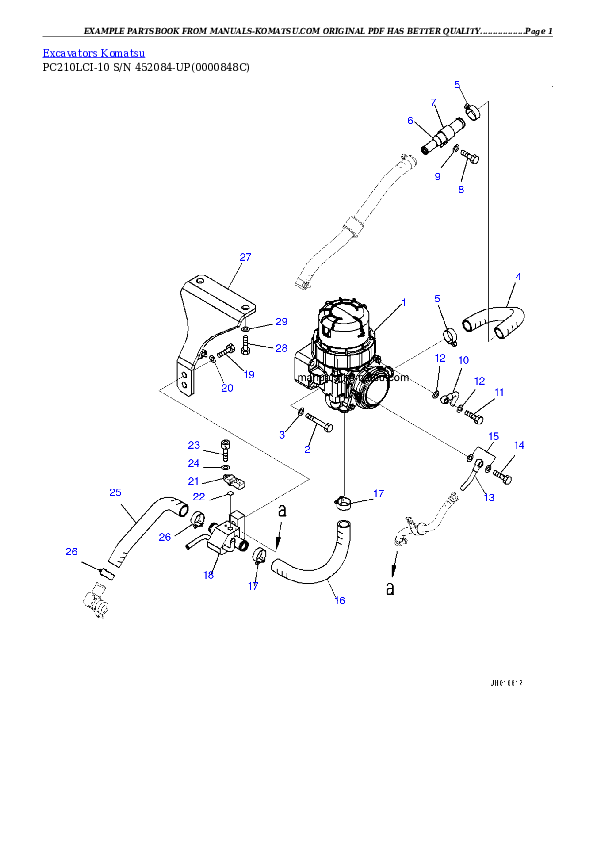 Protected: PC210LCI-10 S/N 452084-UP Partsbook