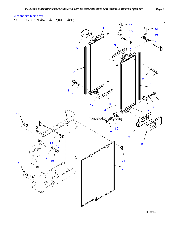 Protected: PC210LCI-10 S/N 452084-UP Partsbook