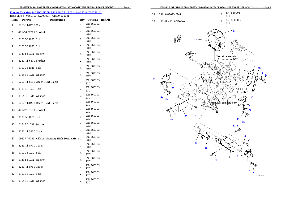 Protected: SAA6D125E-7D S/N 860103-UP (For WA470-8) Partsbook