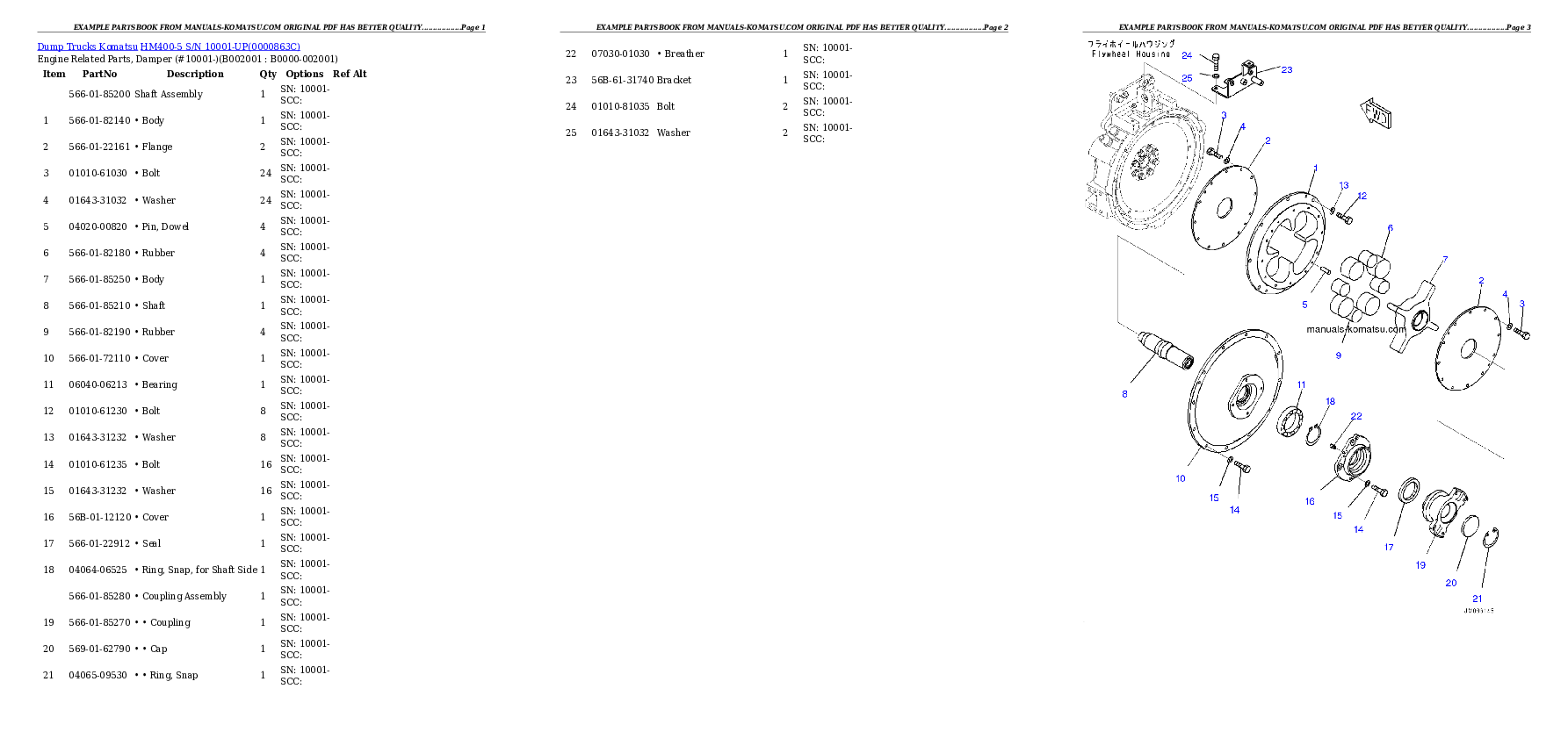 Protected: HM400-5 S/N 10001-UP Partsbook