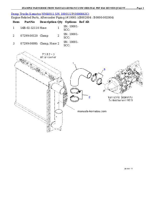 Protected: HM400-5 S/N 10001-UP Partsbook
