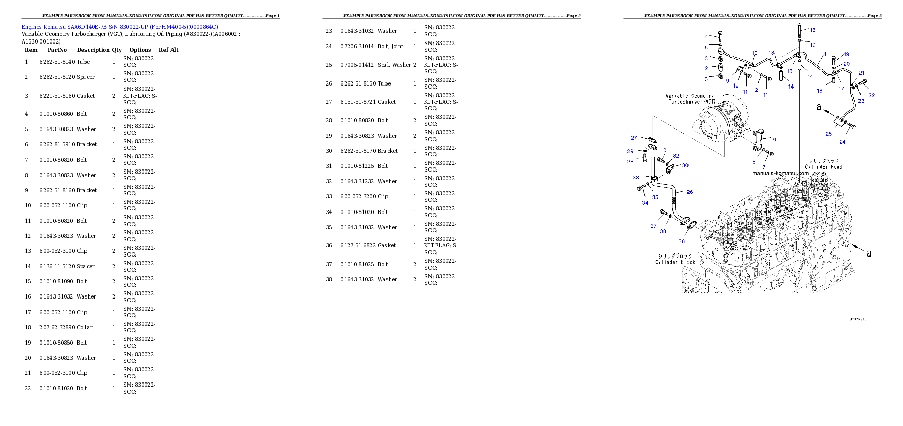 Protected: SAA6D140E-7B S/N 830022-UP (For HM400-5) Partsbook