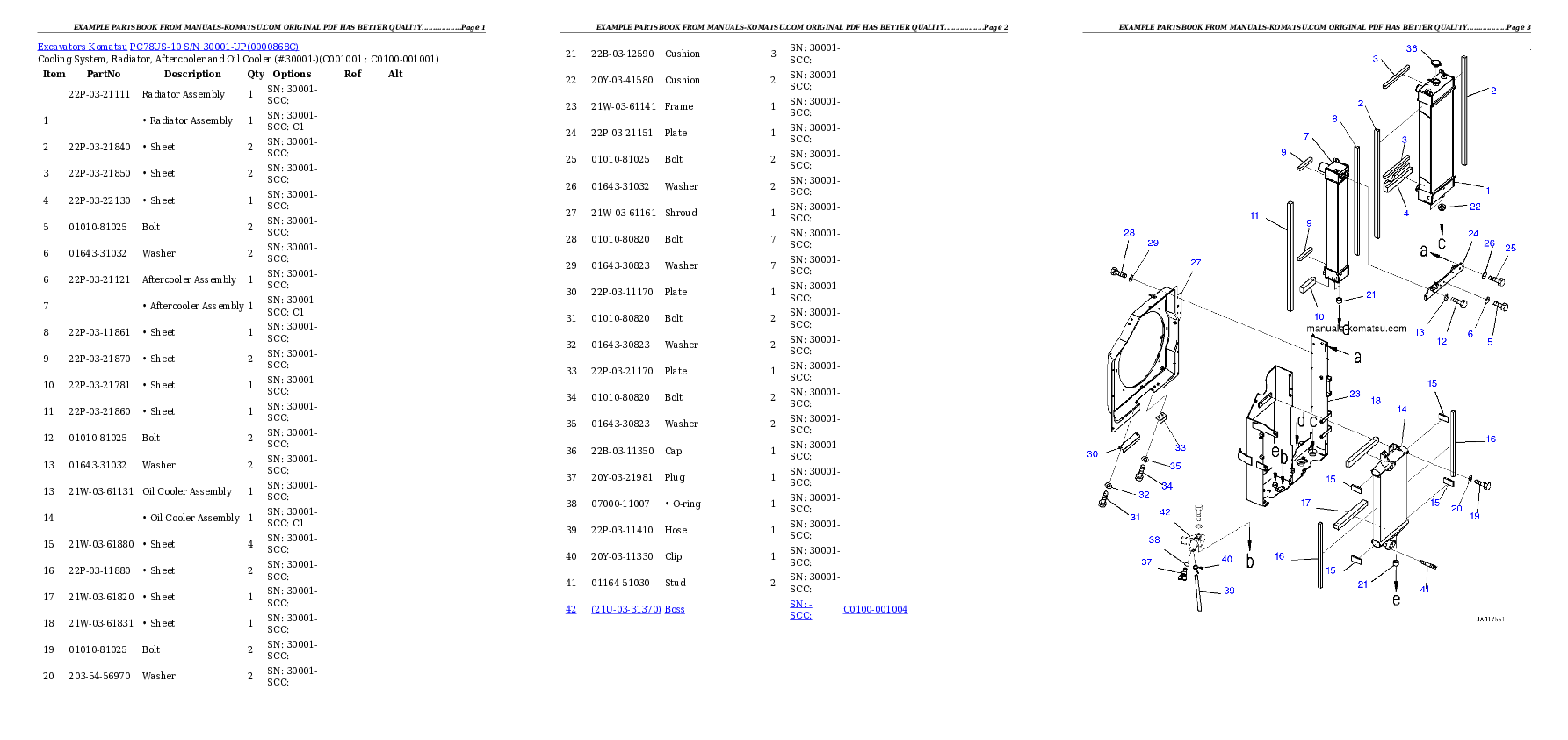 Protected: PC78US-10 S/N 30001-UP Partsbook