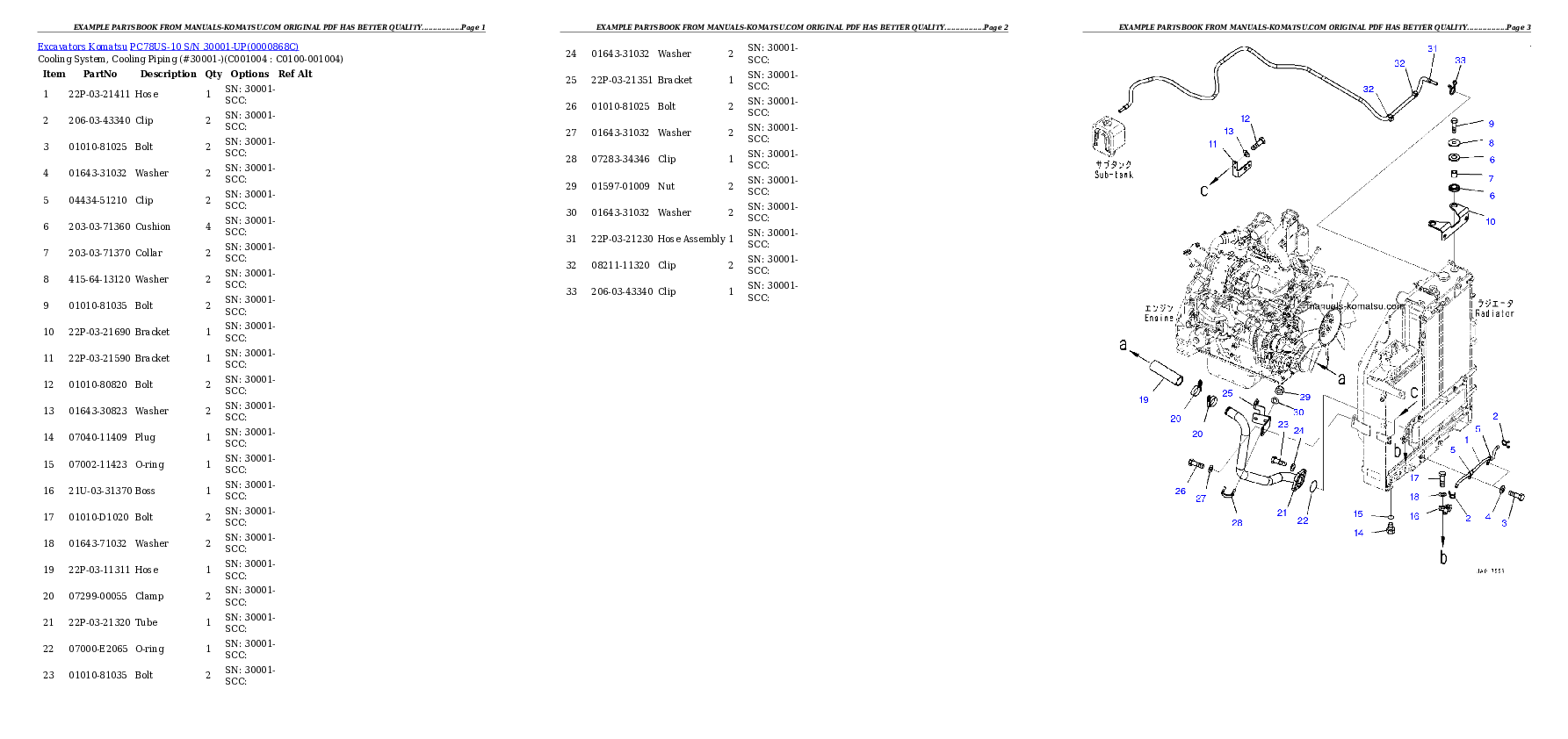 Protected: PC78US-10 S/N 30001-UP Partsbook