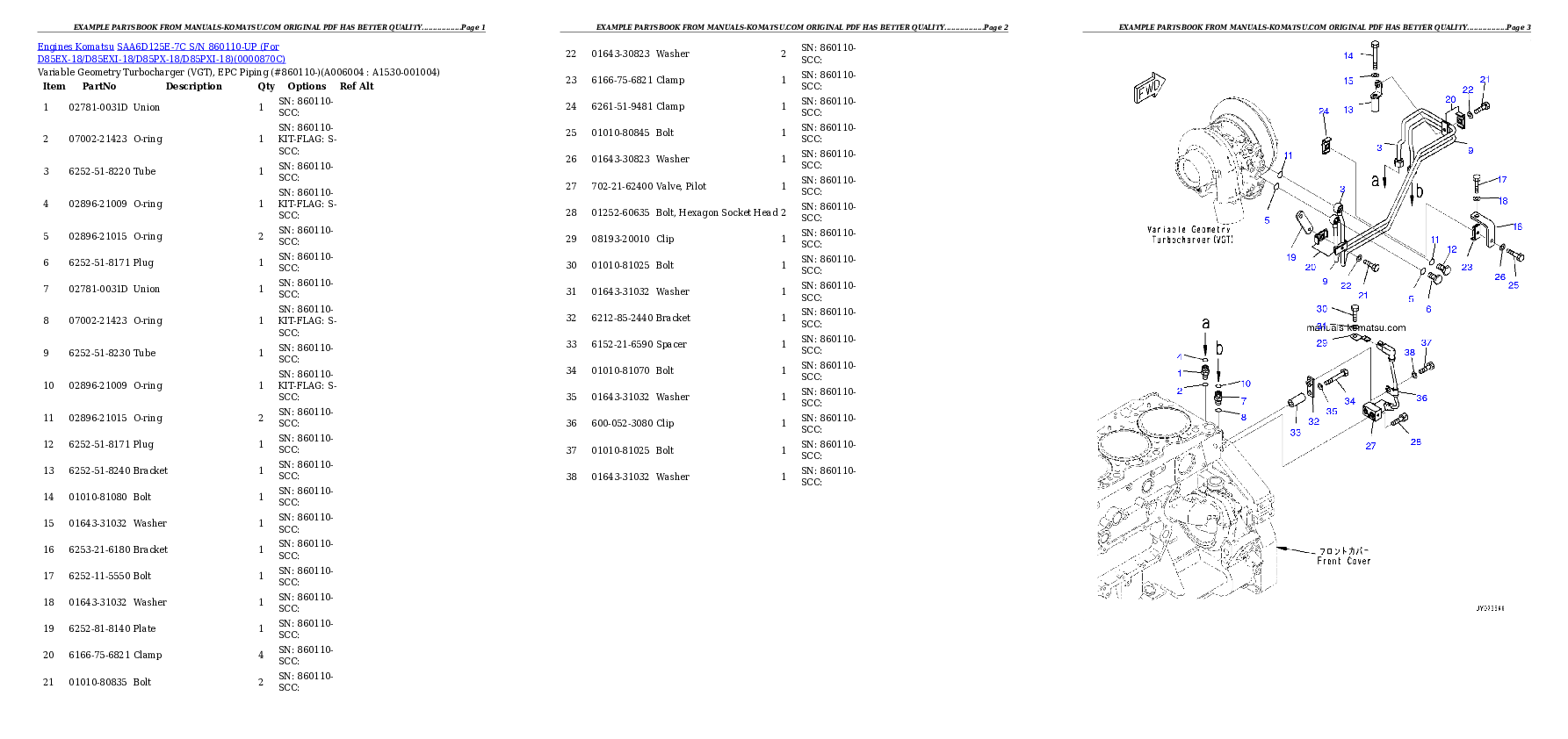 Protected: SAA6D125E-7C S/N 860110-UP (For D85EX-18/D85EXI-18/D85PX-18/D85PXI-18) Partsbook