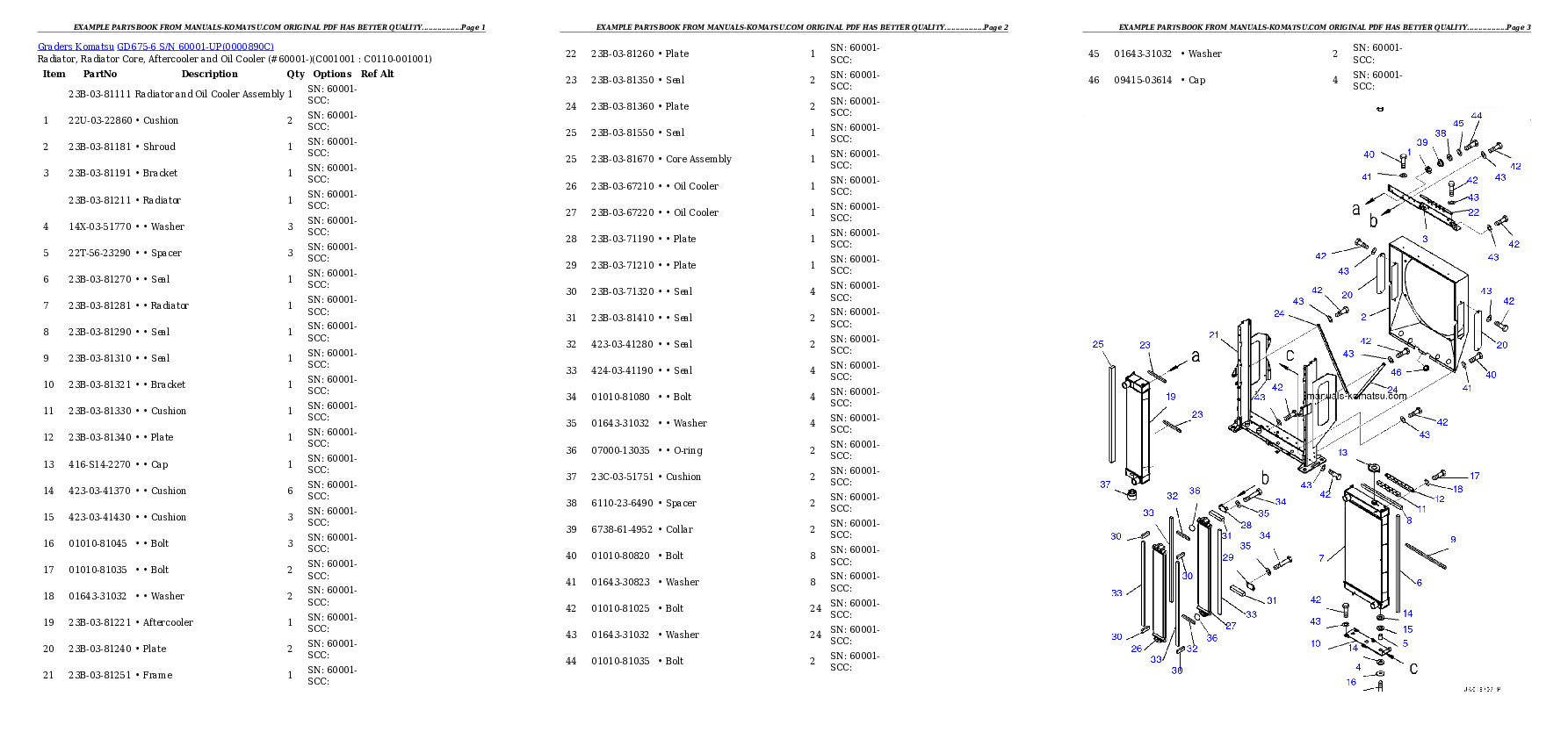 Protected: GD675-6 S/N 60001-UP Partsbook