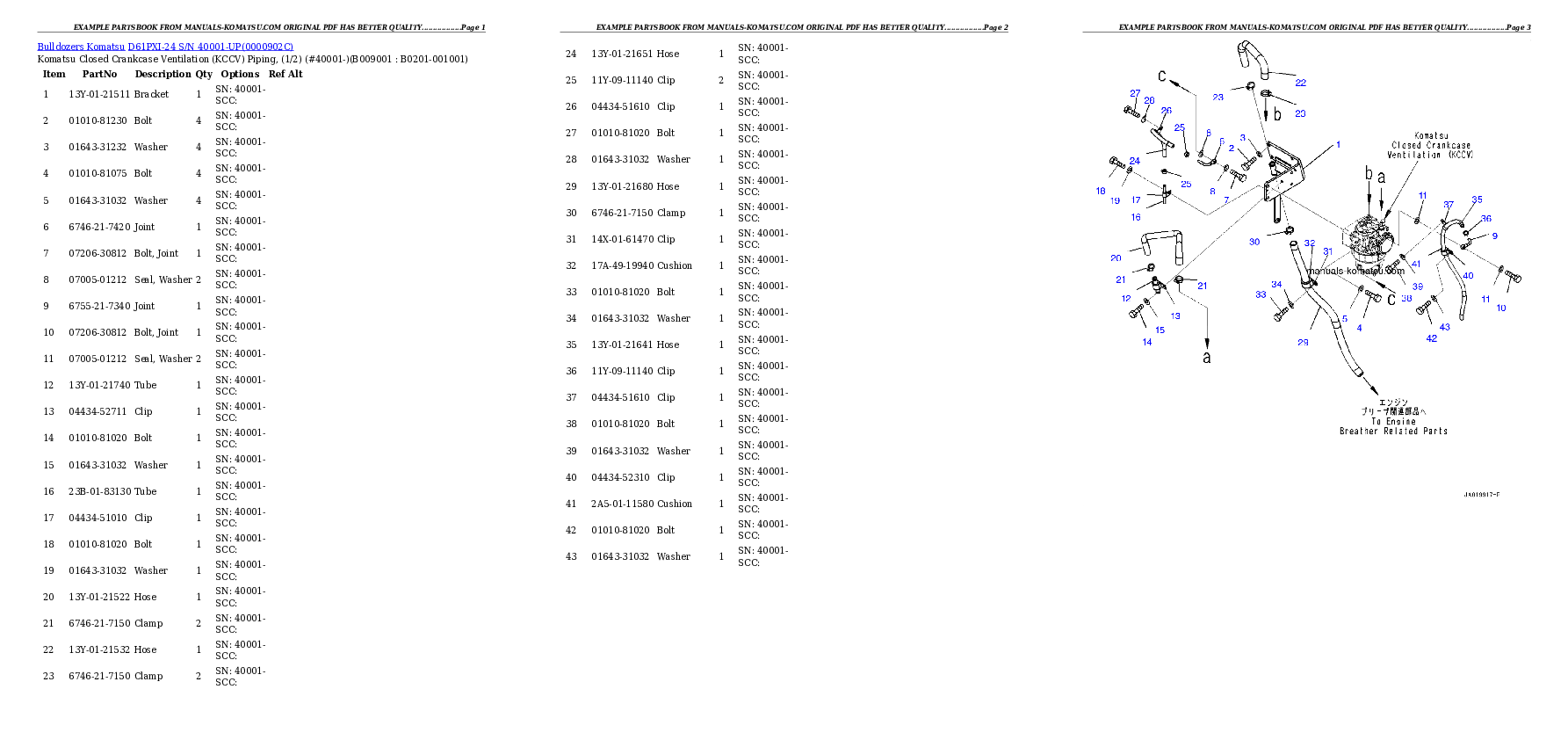Protected: D61PXI-24 S/N 40001-UP Partsbook
