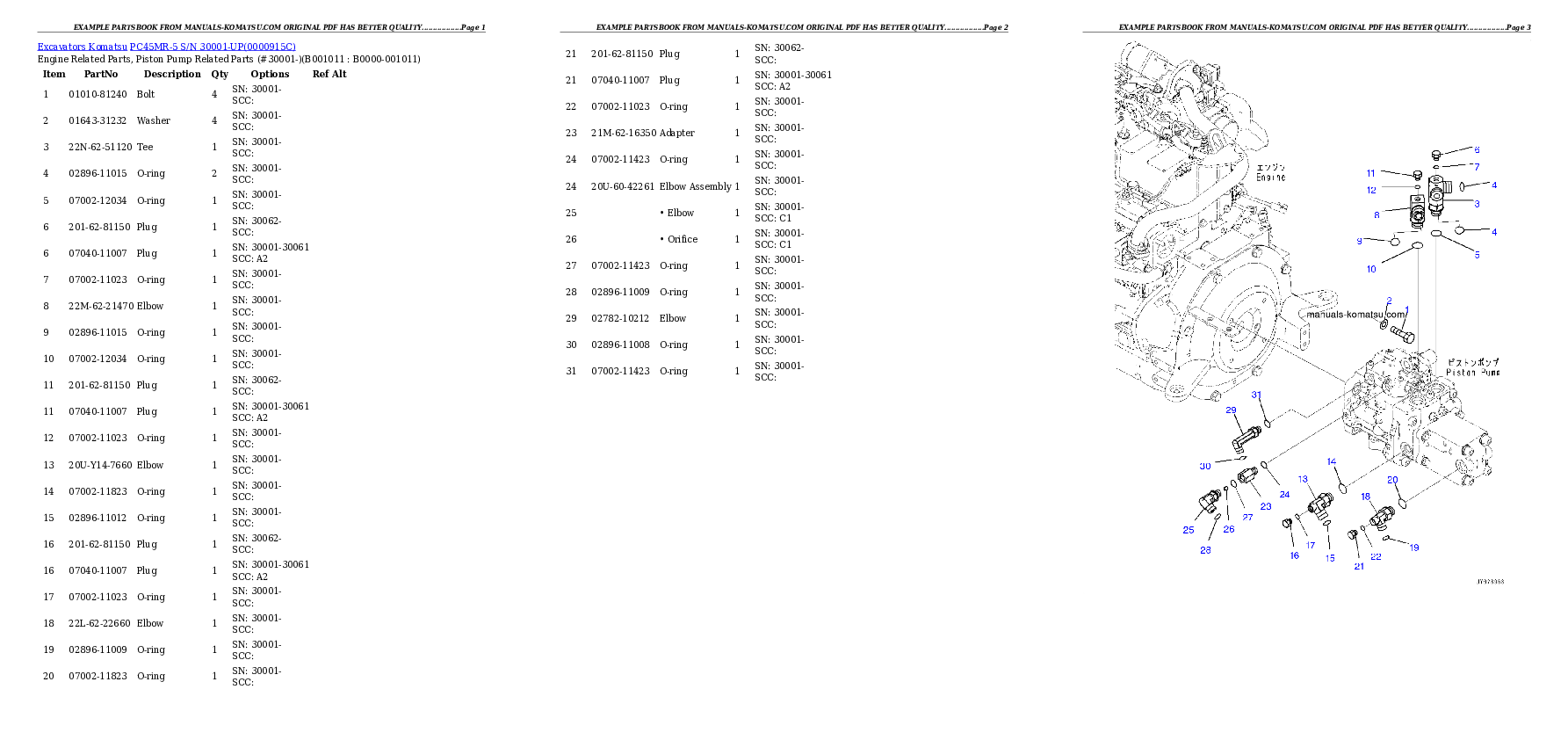 Protected: PC45MR-5 S/N 30001-UP Partsbook