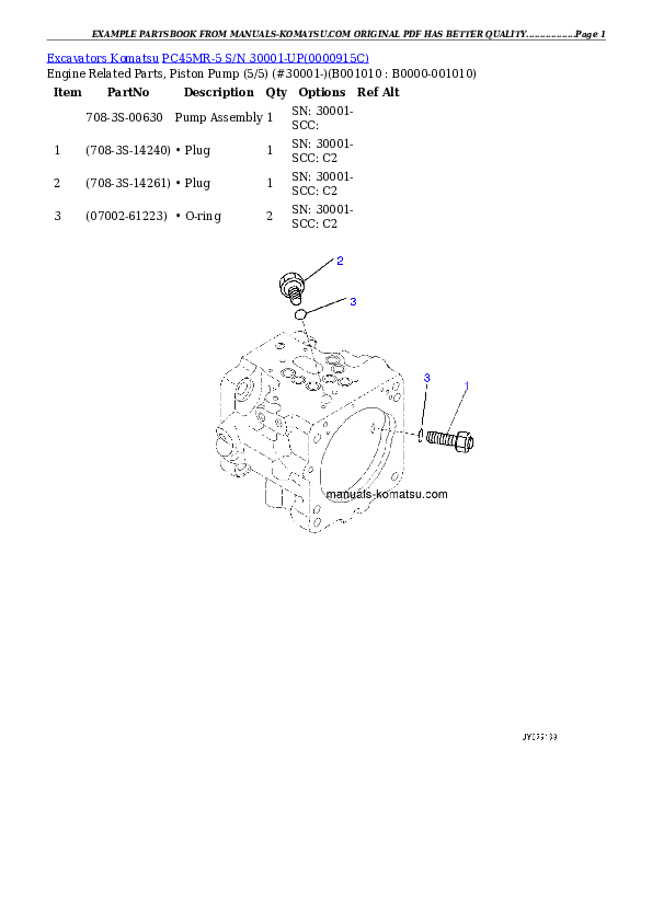 Protected: PC45MR-5 S/N 30001-UP Partsbook
