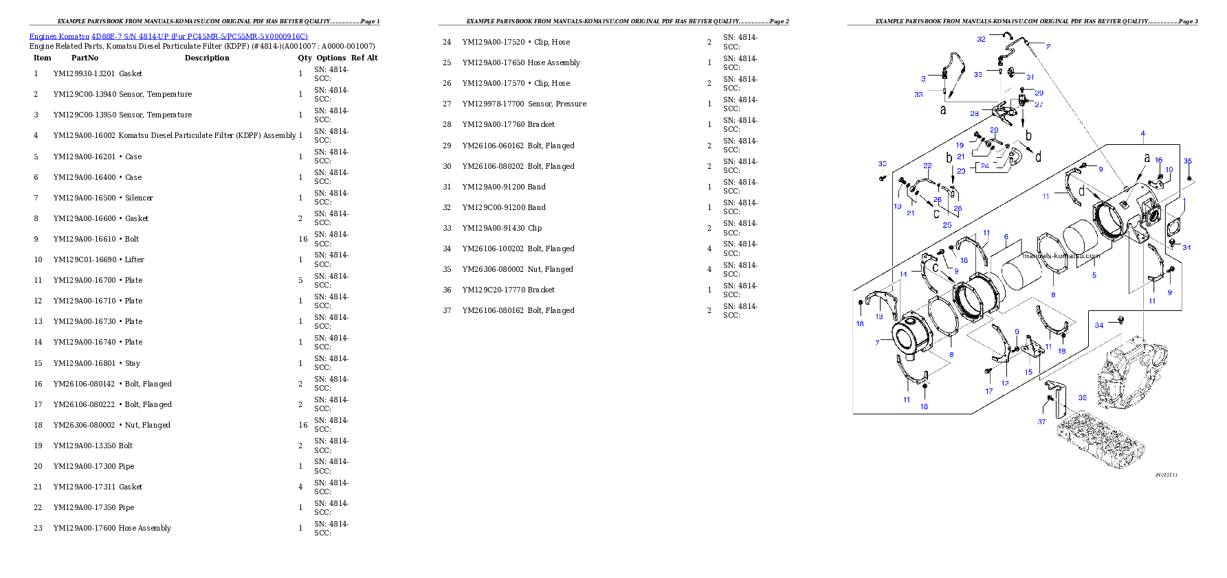 Protected: 4D88E-7 S/N 4814-UP (For PC45MR-5/PC55MR-5) Partsbook