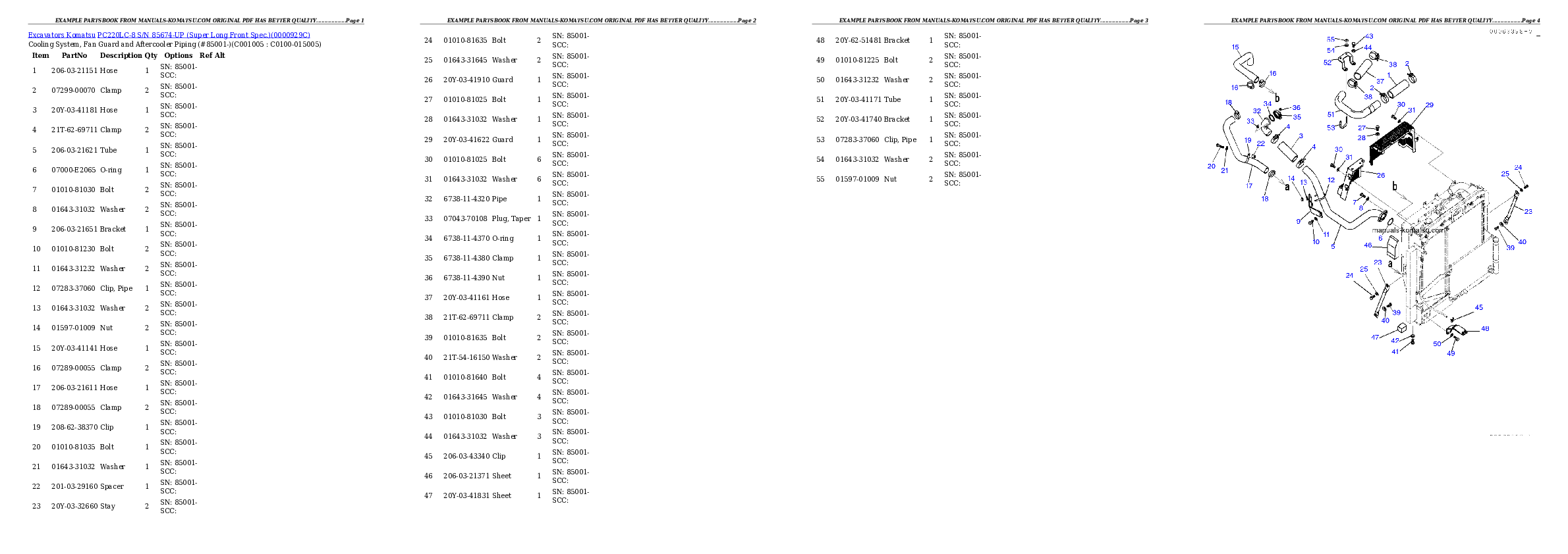 Protected: PC220LC-8 S/N 85674-UP (Super Long Front Spec.) Partsbook