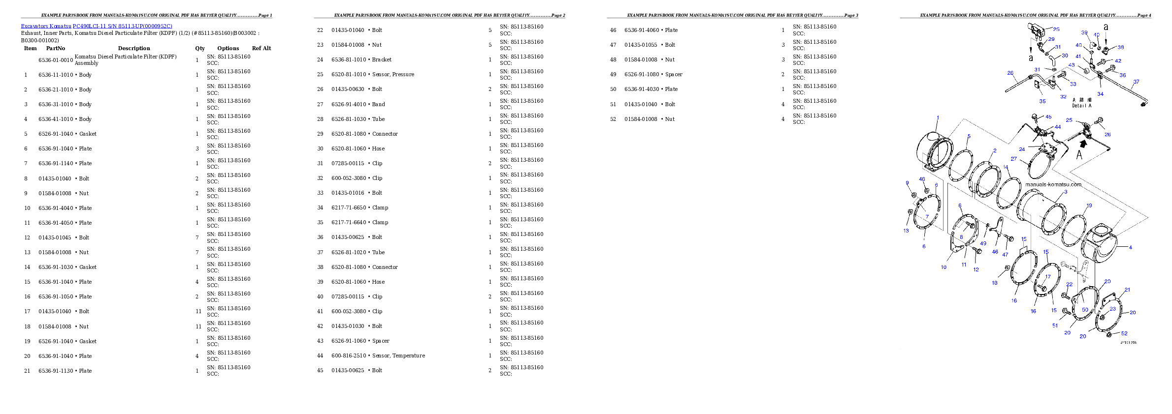 Protected: PC490LCI-11 S/N 85113-UP Partsbook