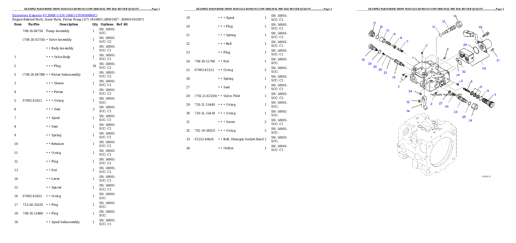 Protected: PC30MR-5 S/N 50001-UP Partsbook