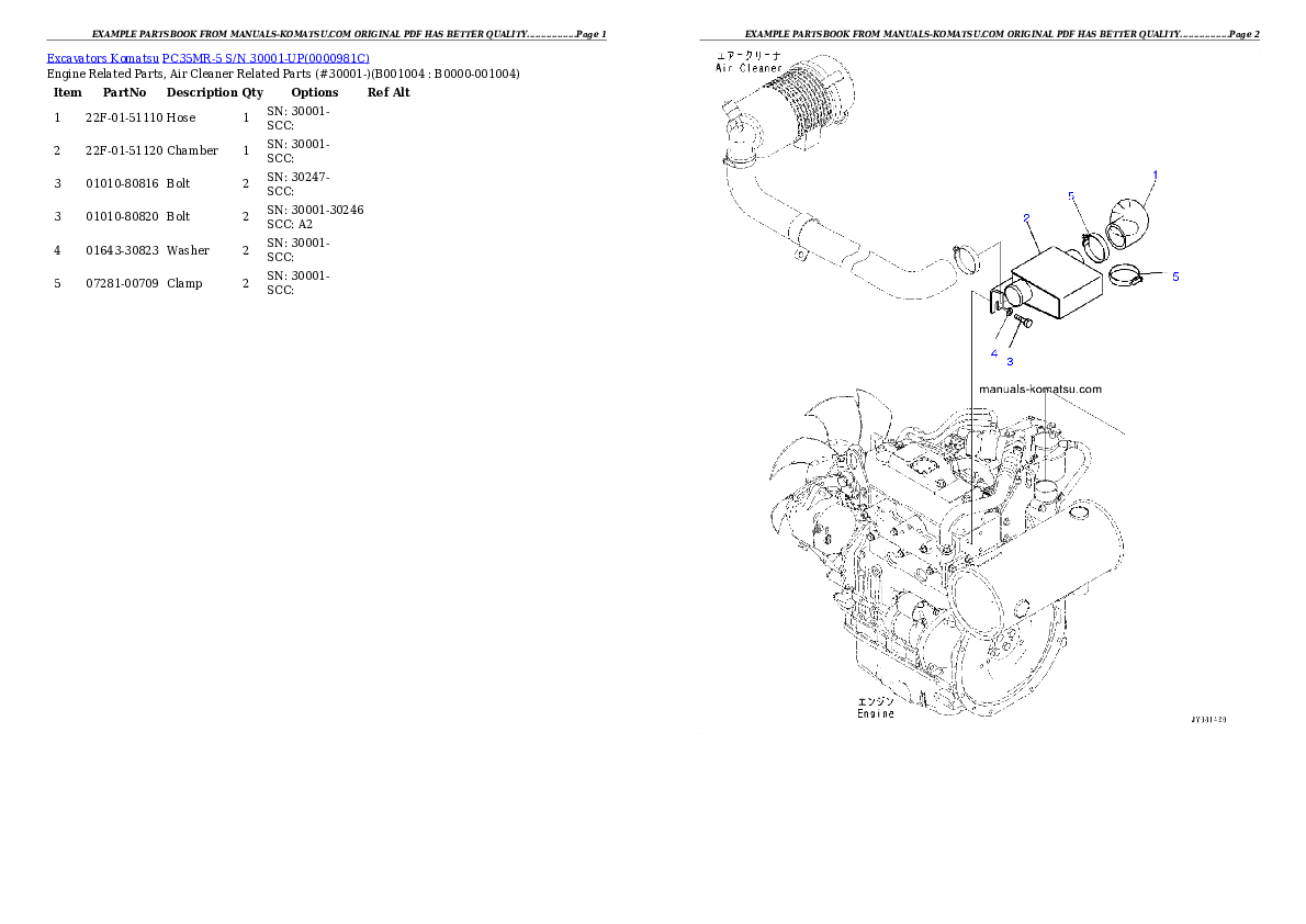 Protected: PC35MR-5 S/N 30001-UP Partsbook