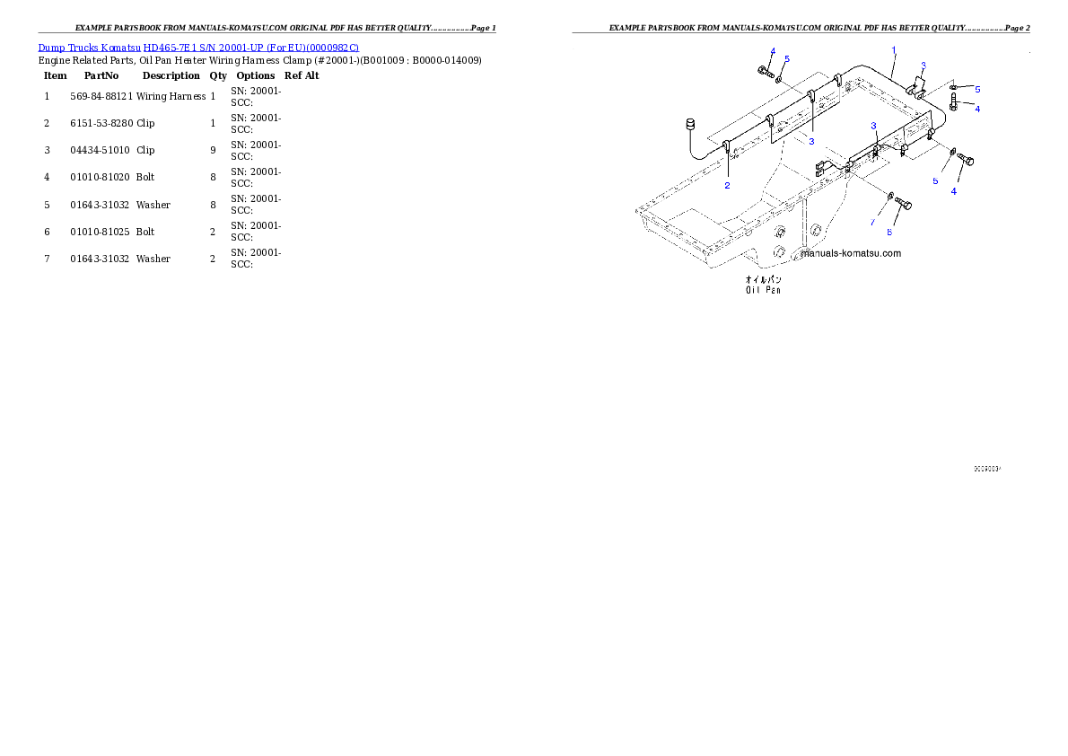 Protected: HD465-7E1 S/N 20001-UP (For EU) Partsbook