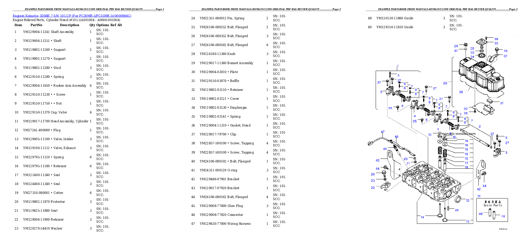 Protected: 3D88E-7 S/N 101-UP (For PC30MR-5/PC35MR-5) Partsbook