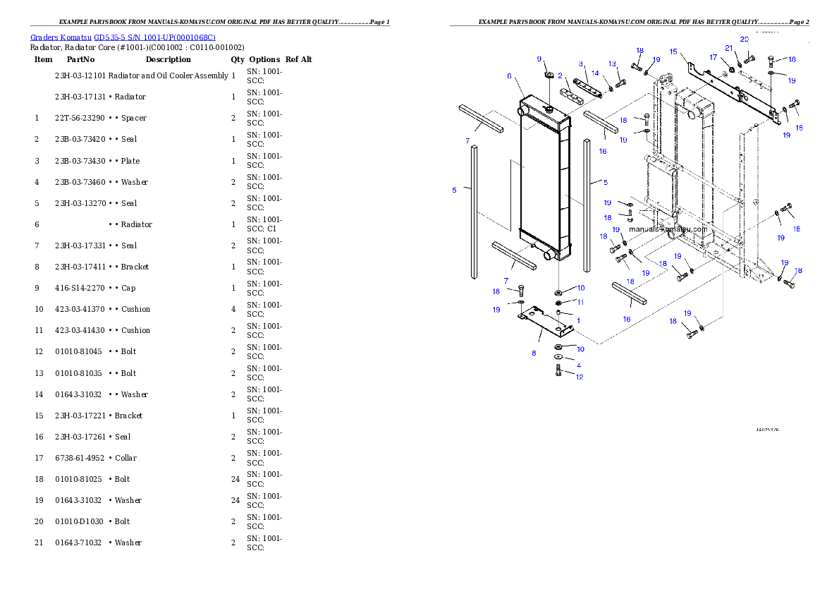 Protected: GD535-5 S/N 1001-UP Partsbook