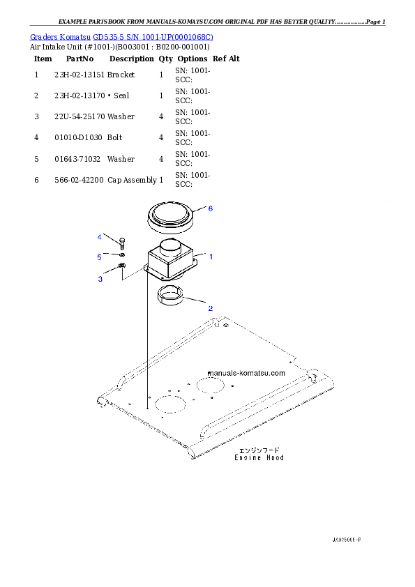 Protected: GD535-5 S/N 1001-UP Partsbook