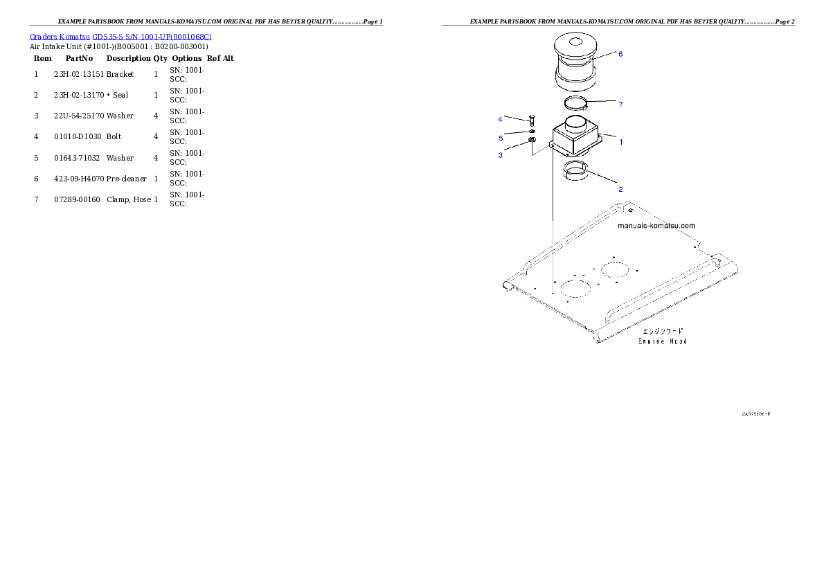 Protected: GD535-5 S/N 1001-UP Partsbook