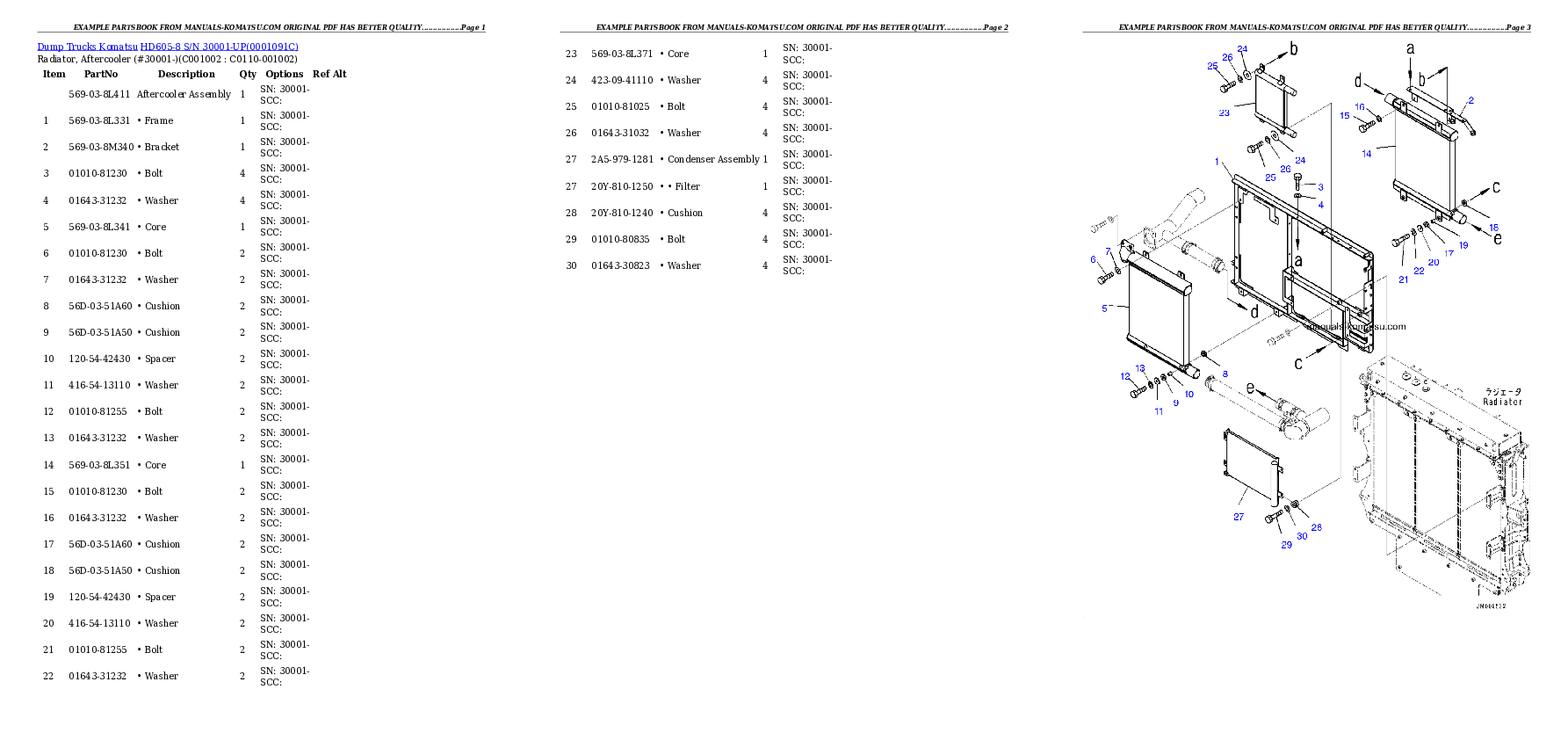 Protected: HD605-8 S/N 30001-UP Partsbook