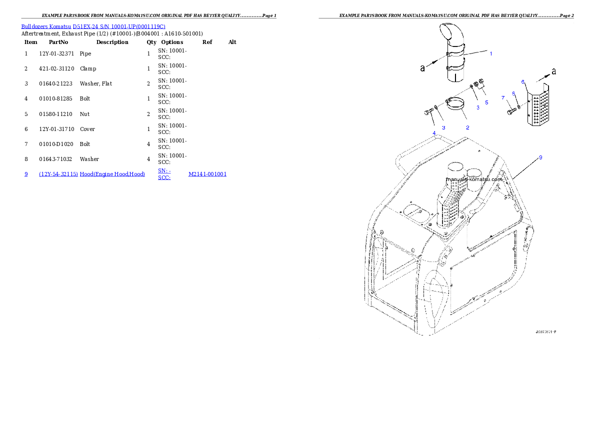 Protected: D51EX-24 S/N 10001-UP Partsbook