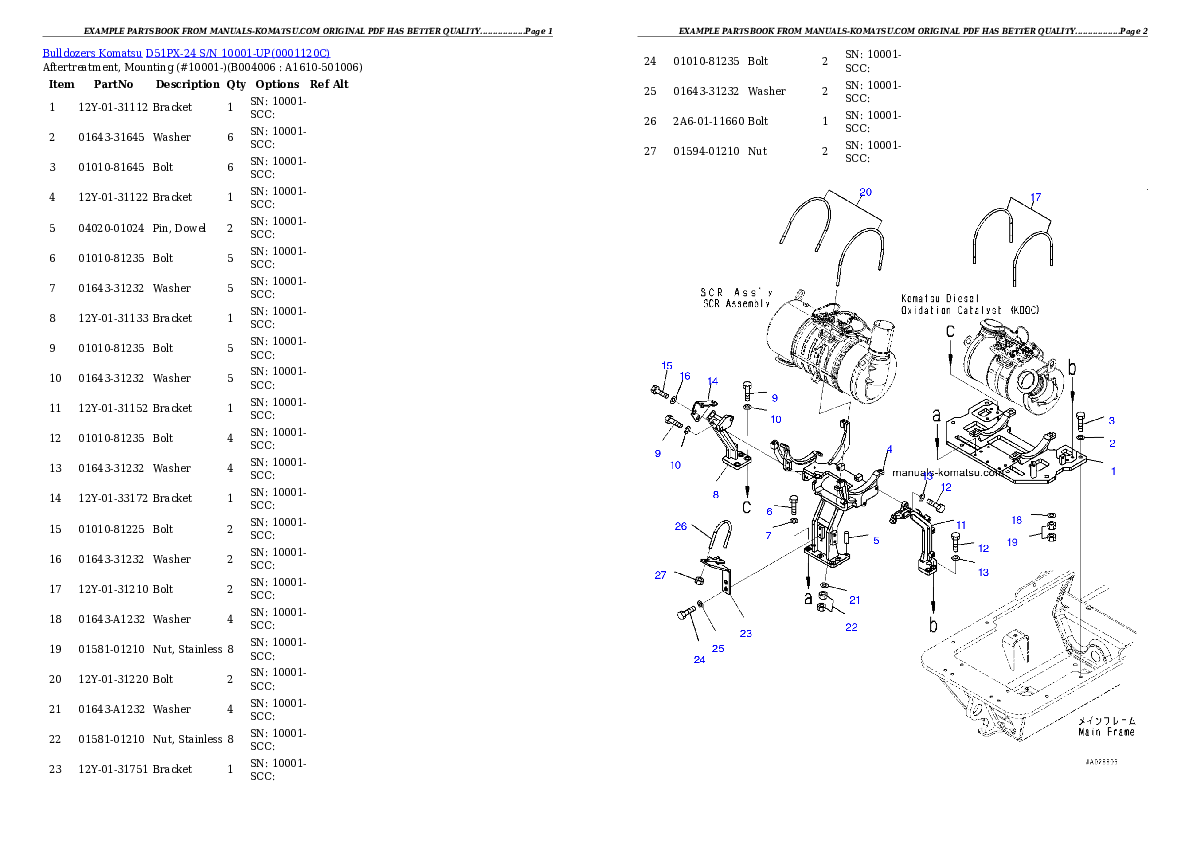 Protected: D51PX-24 S/N 10001-UP Partsbook