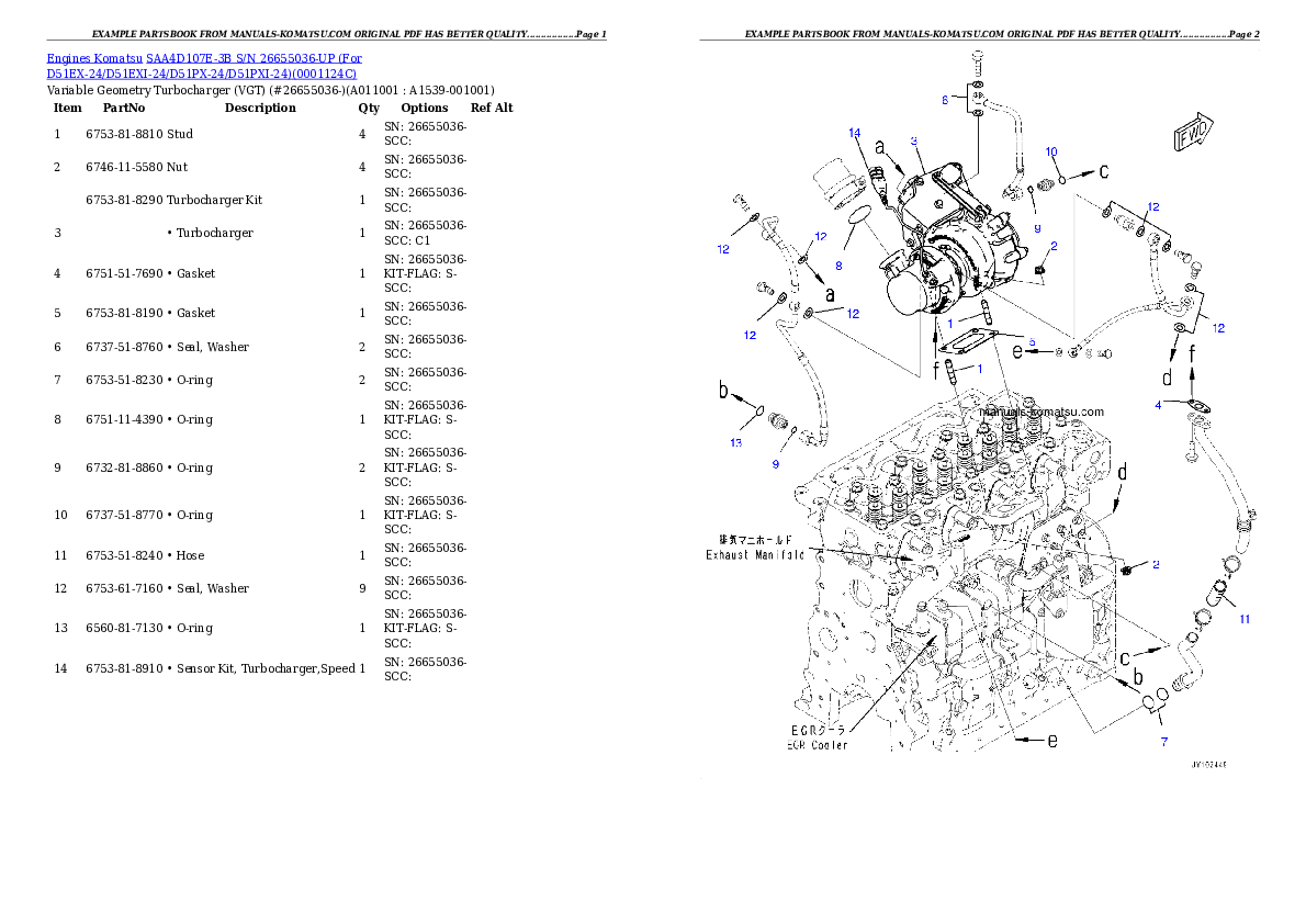 Protected: SAA4D107E-3B S/N 26655036-UP (For D51EX-24/D51EXI-24/D51PX-24/D51PXI-24) Partsbook