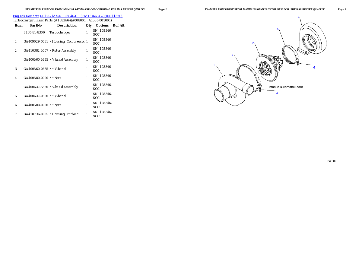 Protected: 6D125-1Z S/N 108346-UP (For GD663A-2) Partsbook