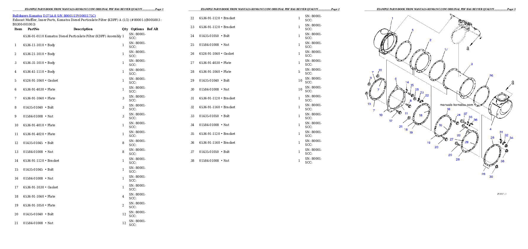 Protected: D375A-8 S/N 80001-UP Partsbook