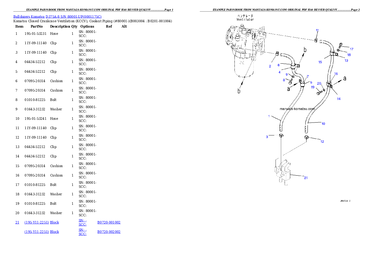 Protected: D375A-8 S/N 80001-UP Partsbook