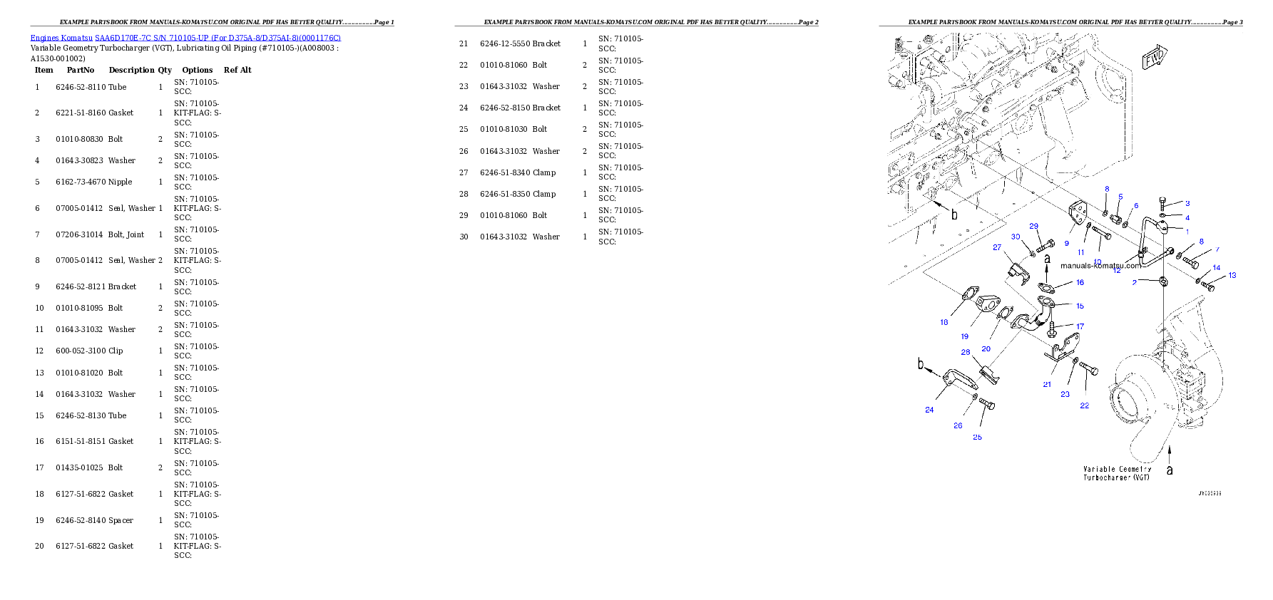 Protected: SAA6D170E-7C S/N 710105-UP (For D375A-8/D375AI-8) Partsbook