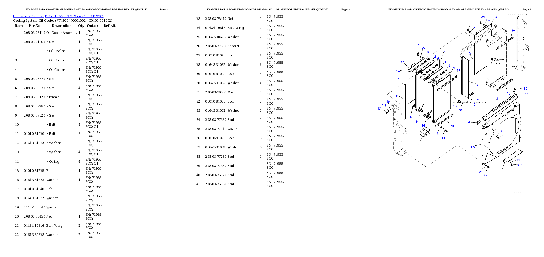 Protected: PC500LC-8 S/N 71955-UP Partsbook