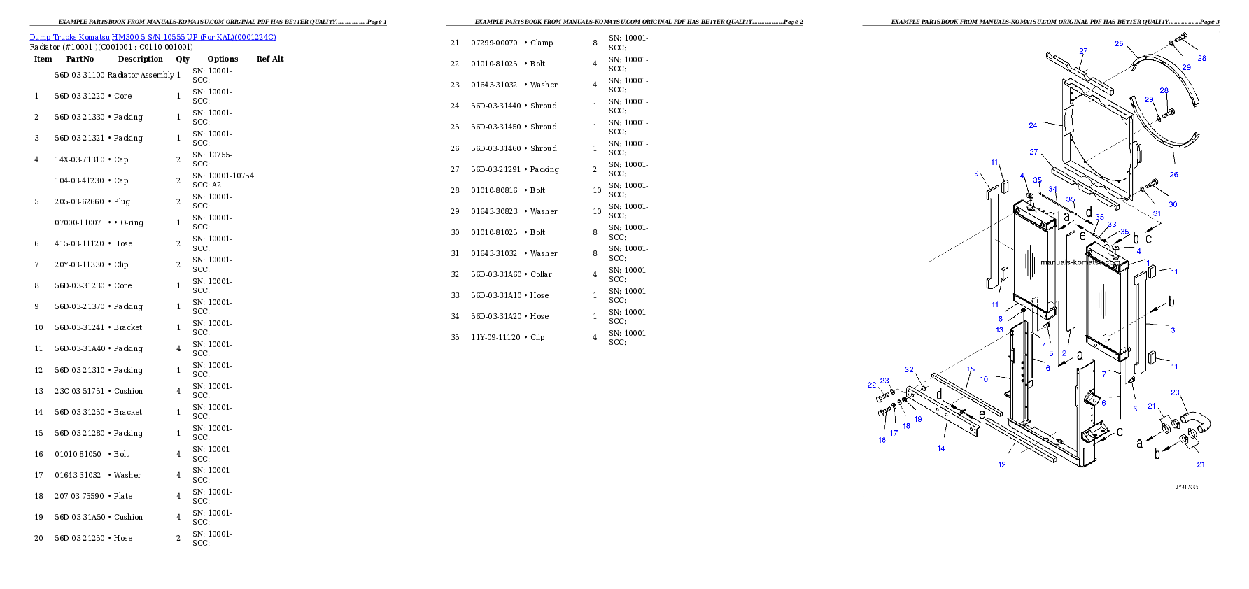Protected: HM300-5 S/N 10555-UP (For KAL) Partsbook