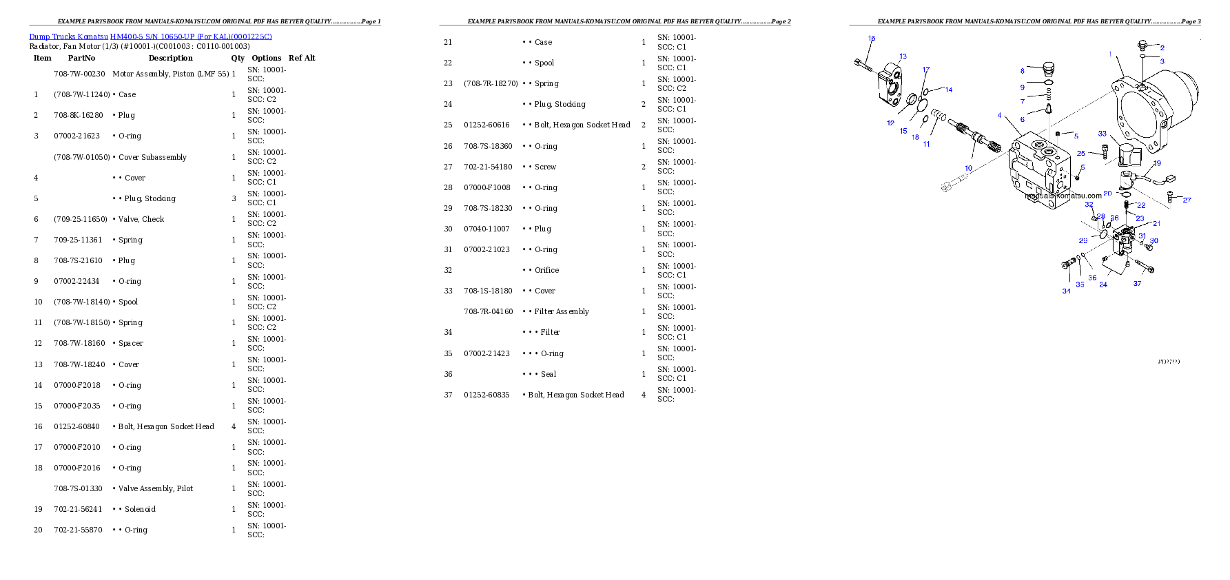 Protected: HM400-5 S/N 10650-UP (For KAL) Partsbook
