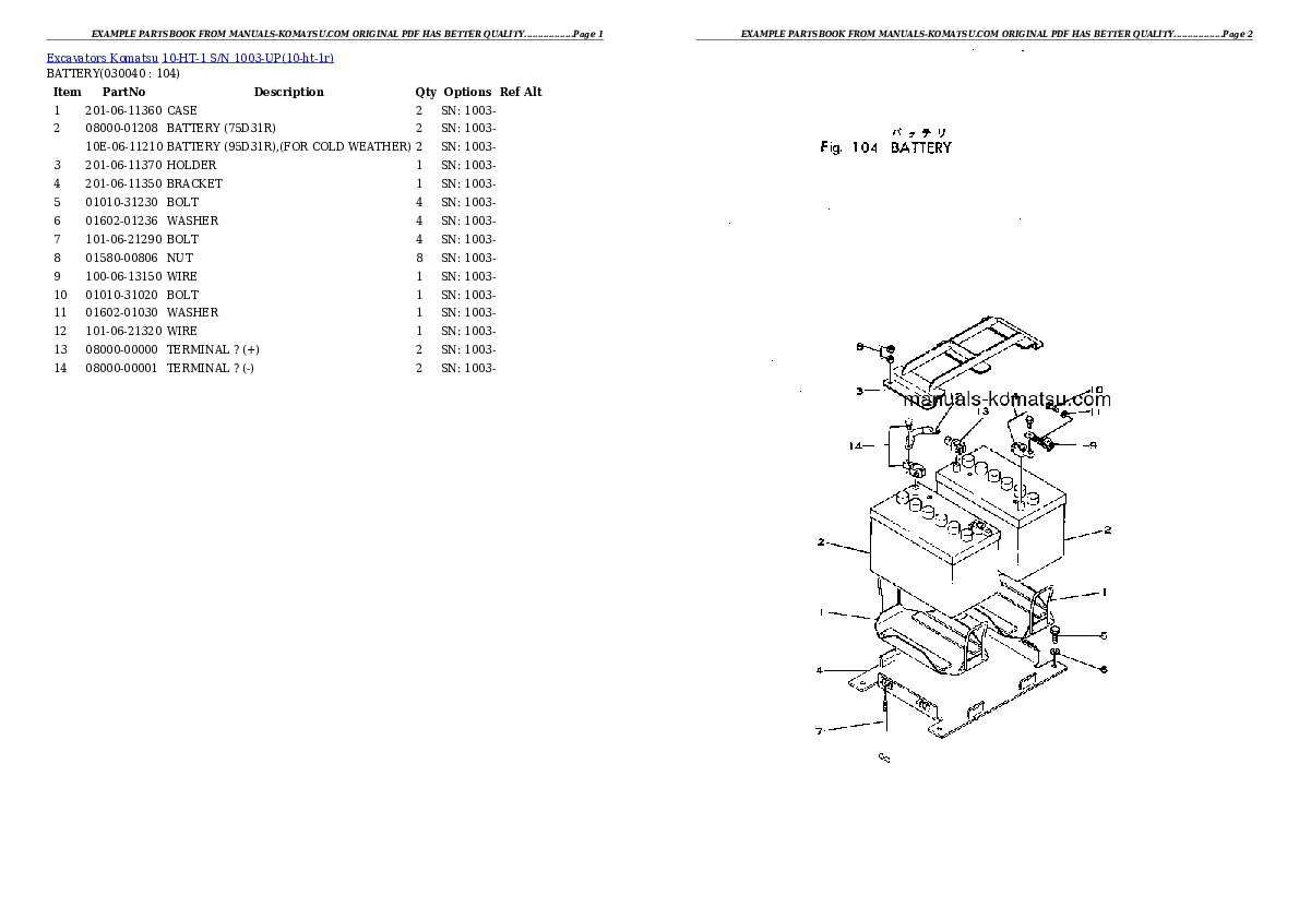 Protected: 10-HT-1 S/N 1003-UP Partsbook