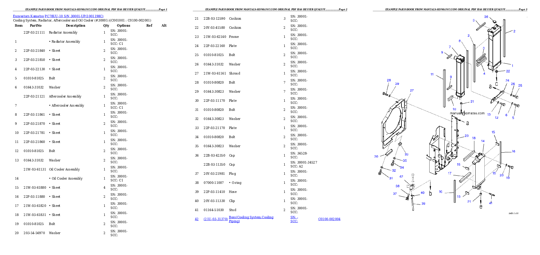 Protected: PC78UU-10 S/N 30001-UP Partsbook