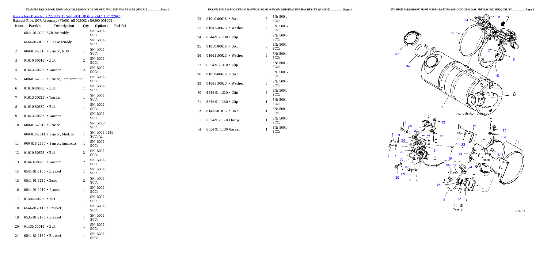 Protected: PC228US-11 S/N 5001-UP (For KAL) Partsbook