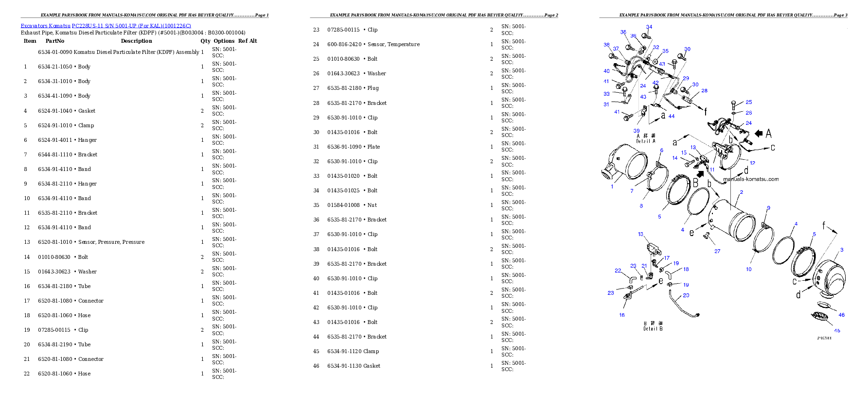 Protected: PC228US-11 S/N 5001-UP (For KAL) Partsbook