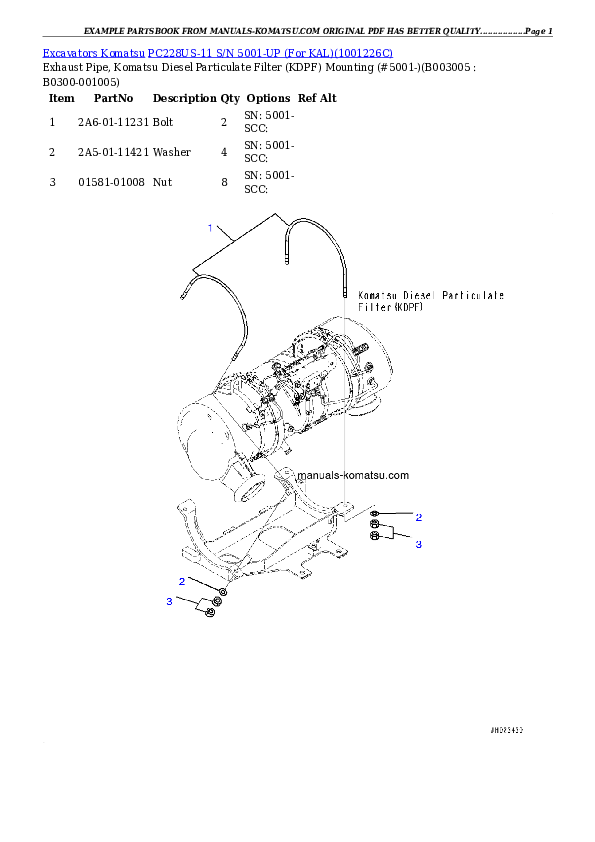Protected: PC228US-11 S/N 5001-UP (For KAL) Partsbook