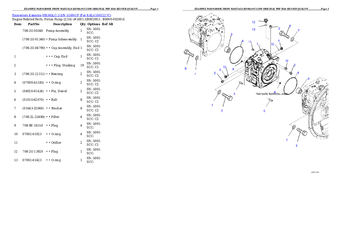 Protected: HB365LC-3 S/N 5169-UP (For KAL) Partsbook