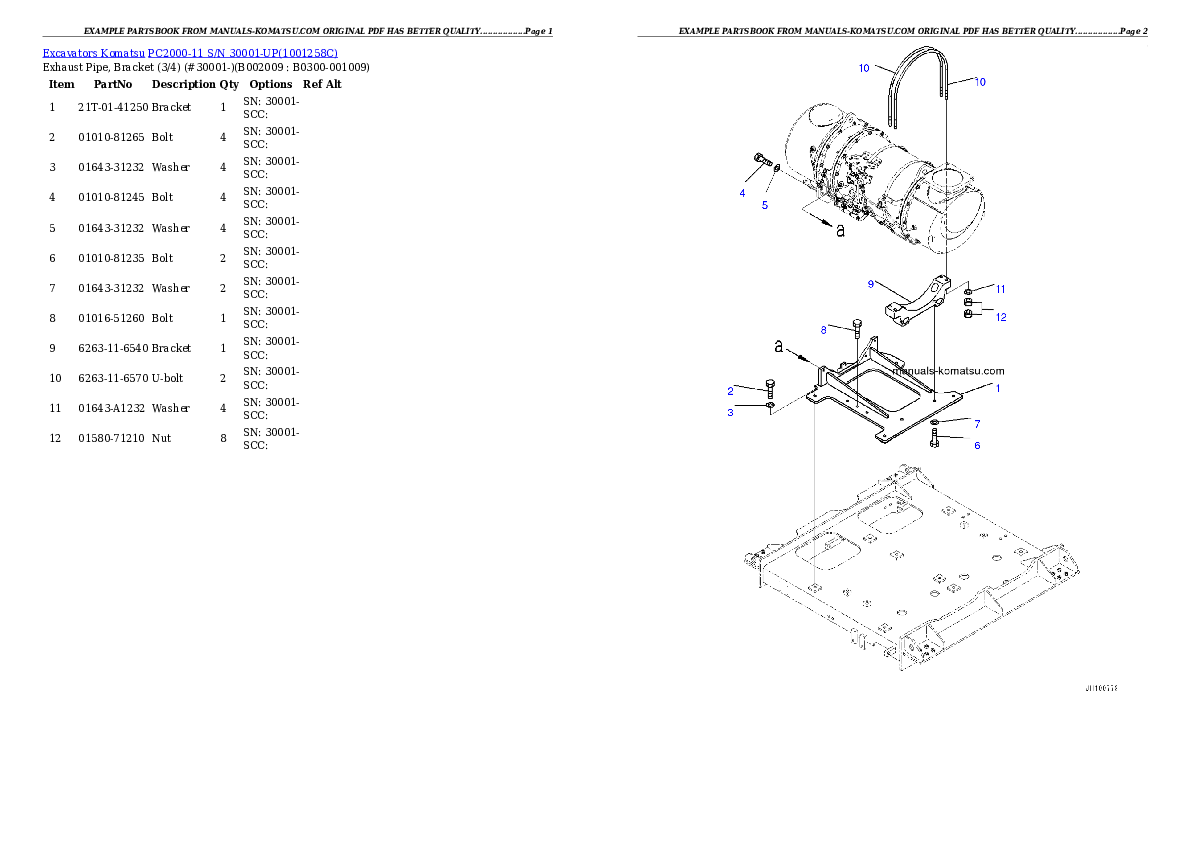 Protected: PC2000-11 S/N 30001-UP Partsbook