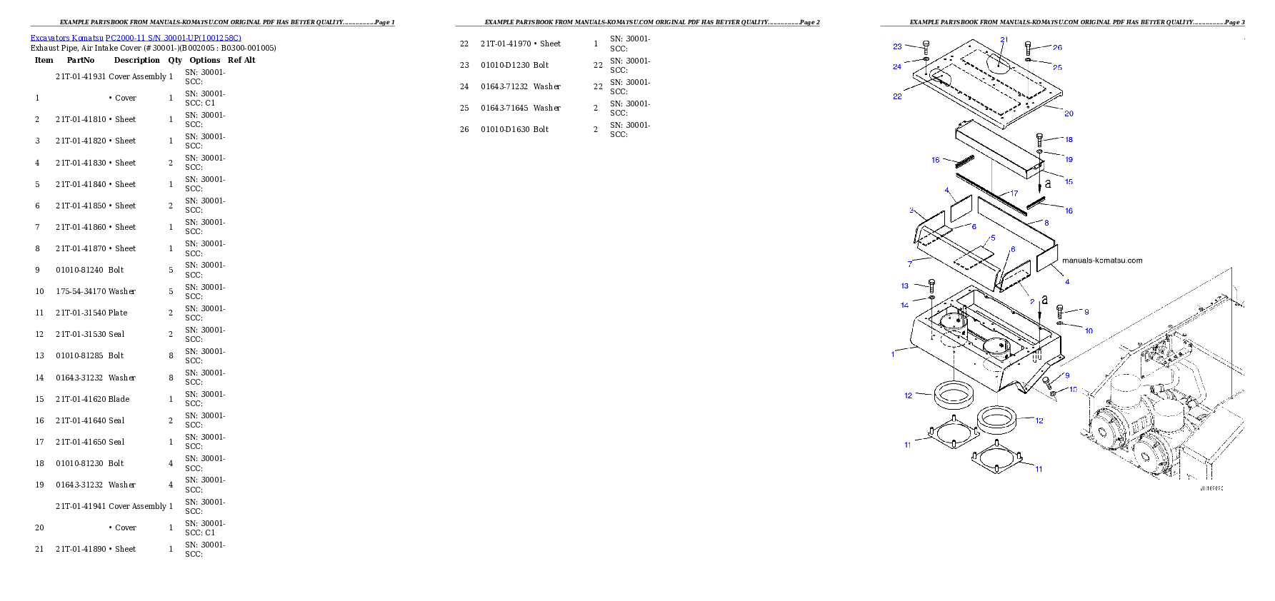 Protected: PC2000-11 S/N 30001-UP Partsbook