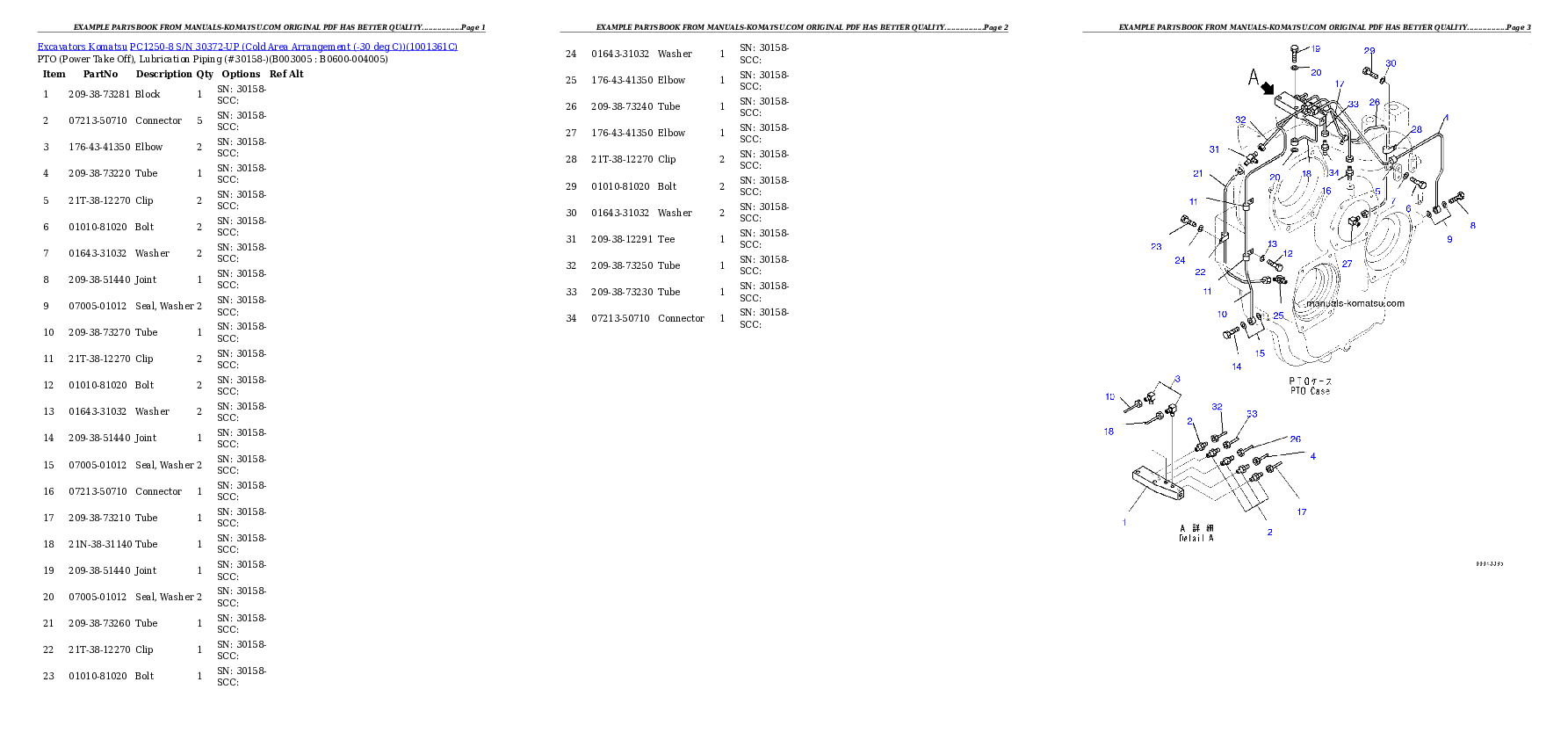 Protected: PC1250-8 S/N 30372-UP (Cold Area Arrangement (-30 deg C)) Partsbook