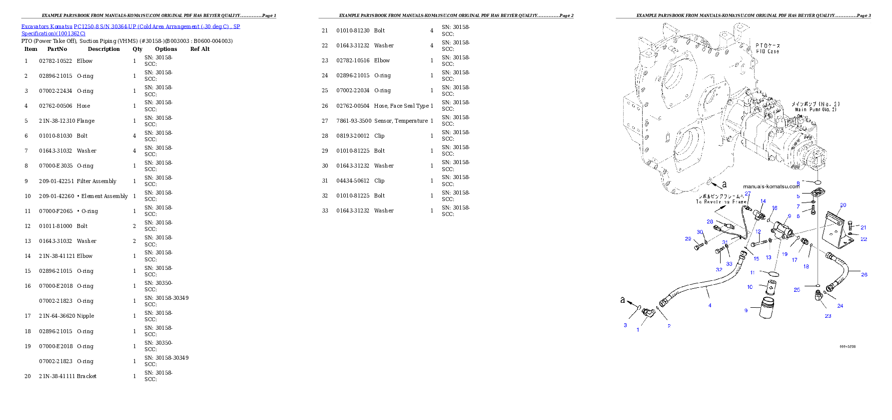 Protected: PC1250-8 S/N 30364-UP (Cold Area Arrangement (-30 deg C) , SP Specification) Partsbook