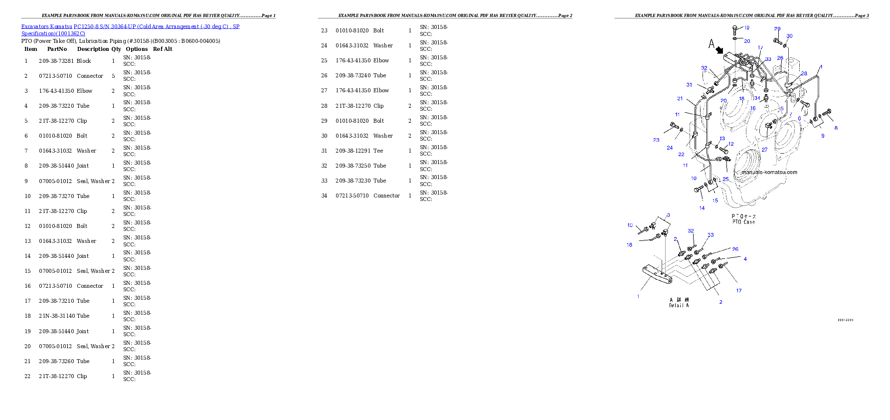 Protected: PC1250-8 S/N 30364-UP (Cold Area Arrangement (-30 deg C) , SP Specification) Partsbook