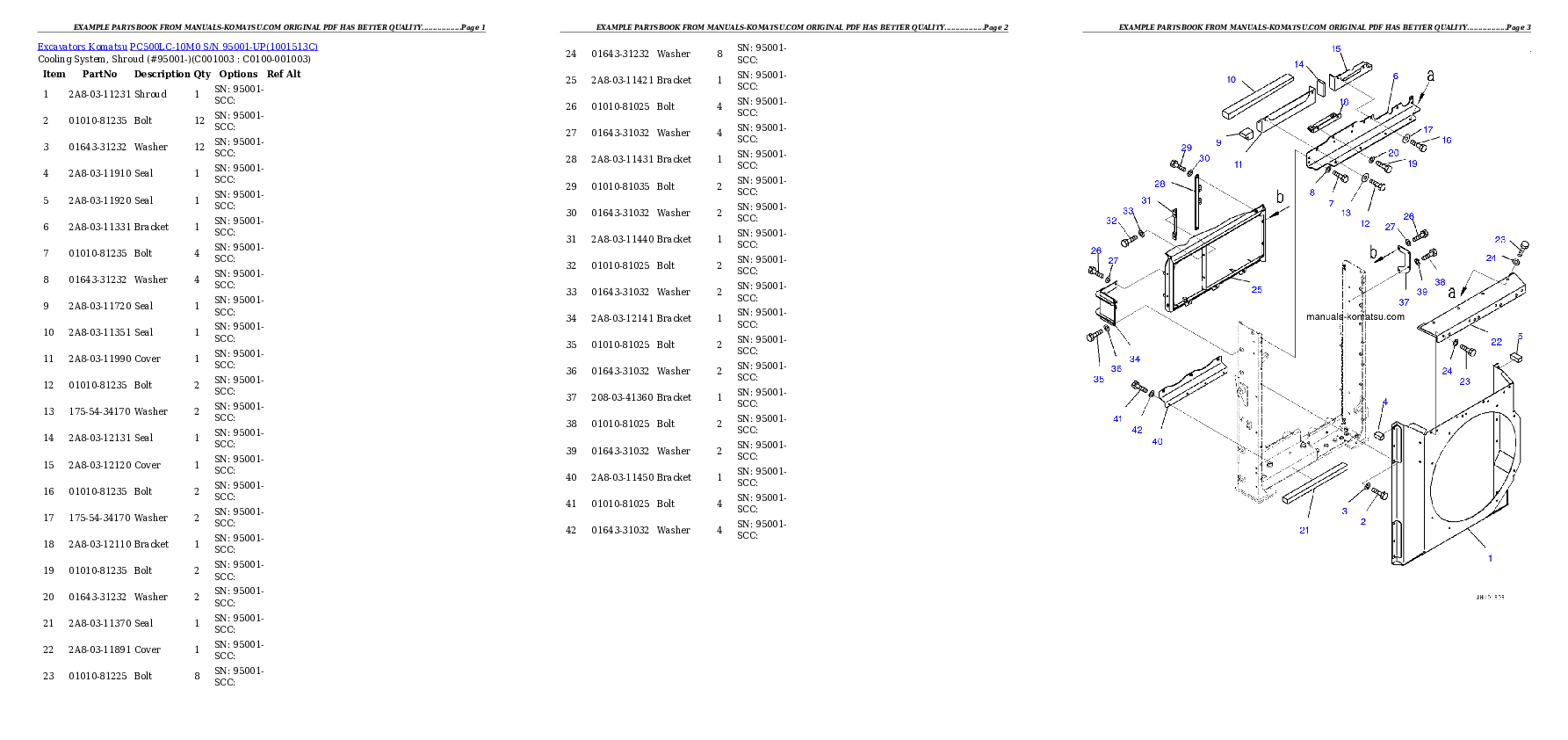 Protected: PC500LC-10M0 S/N 95001-UP Partsbook