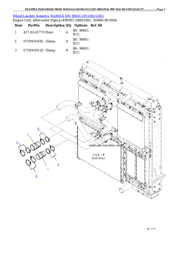 Protected: WA900-8 S/N 90001-UP Partsbook