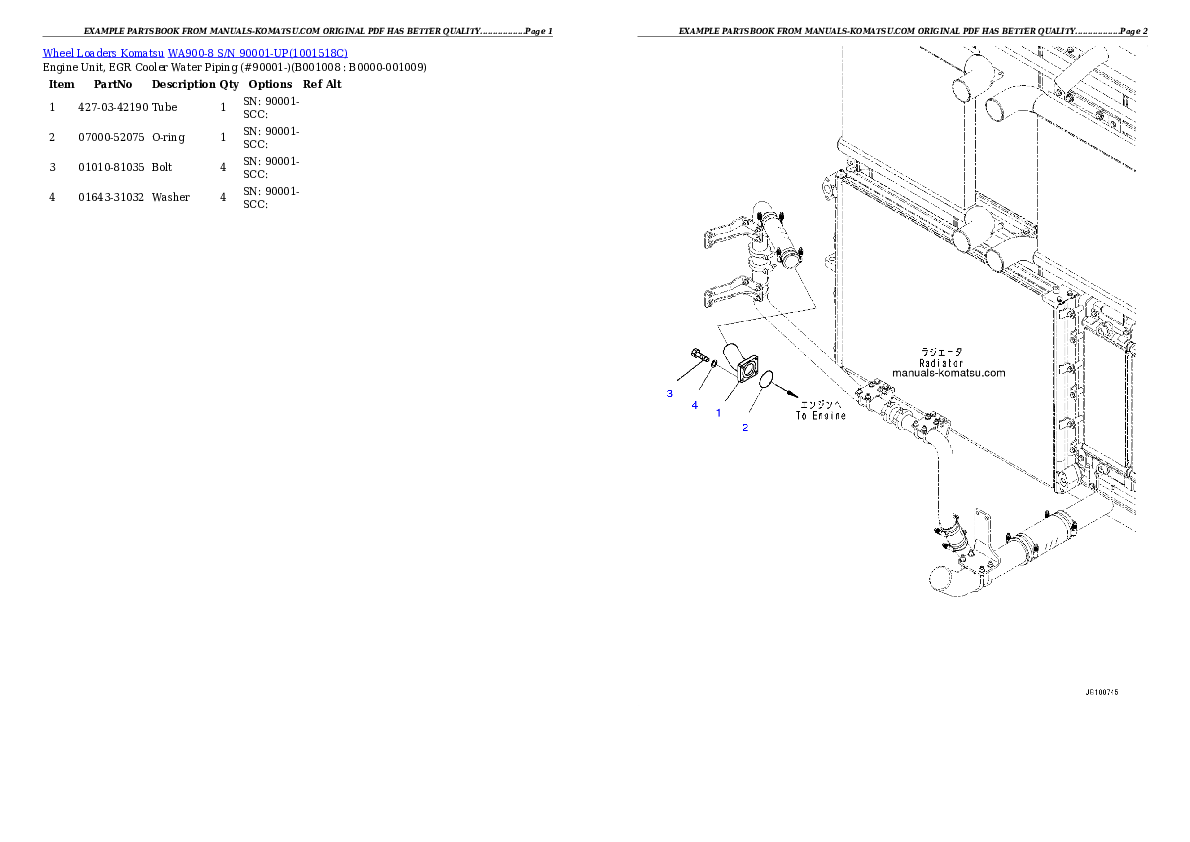 Protected: WA900-8 S/N 90001-UP Partsbook